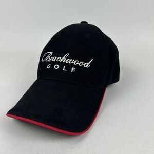 Nu-Fit Patent Beachwood Golf Cap‎ L/XL Black Ruth's Chris Steak House Strapback